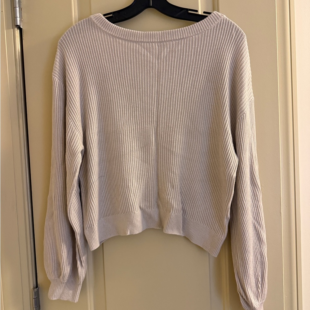 Lululemon Light Tan Ribbed Sweater
